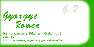 gyorgyi romer business card